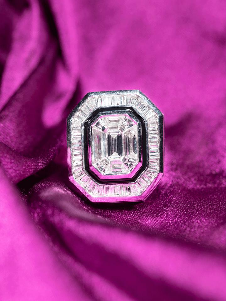 Emerald Pie Cut Earrings